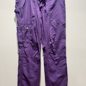 Kathy Paterson Women’s Purple Cargo Small Scrubs Pants